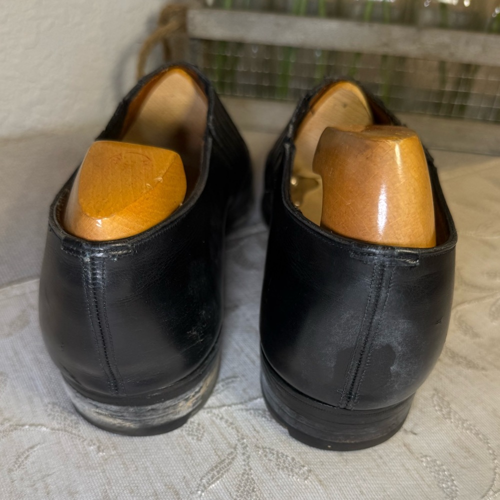 Vtg Simpson Piccadilly Men's Black Leather Chelsea Loafers UK 8.5 E / Tree incl. - Picture 6 of 15
